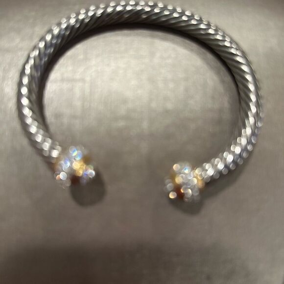 TWO Toned Cuff Bracelet - Picture 3 of 5